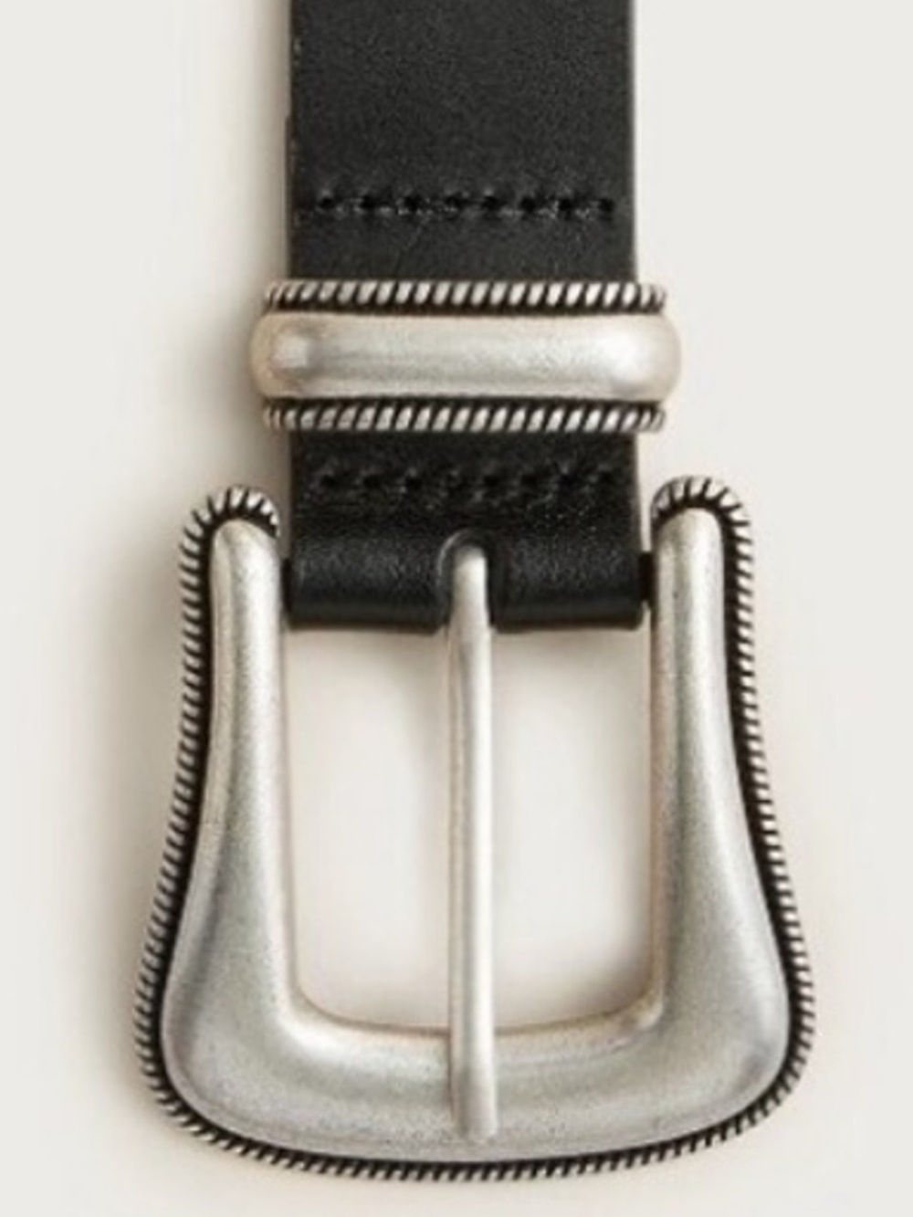 NWT J. Crew Western buckle belt in Italian leather in Size Medium - Picture 4 of 7
